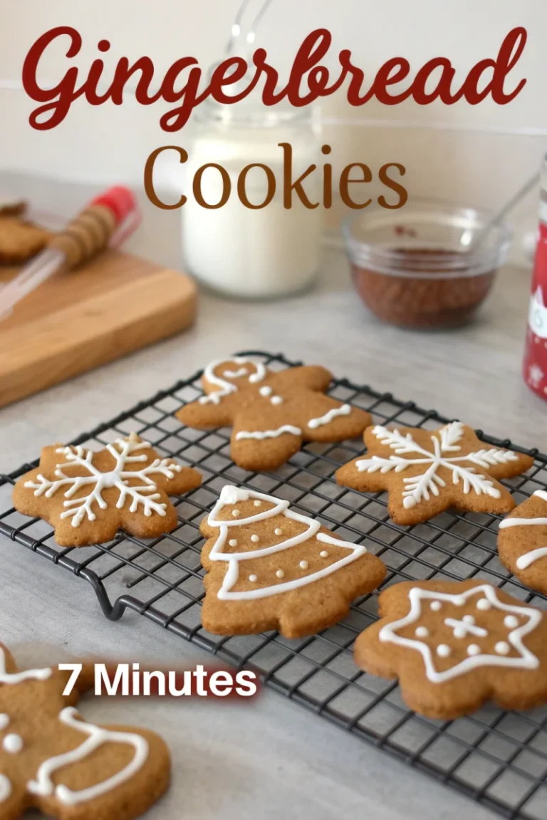Gingerbread cookies ready in 7 incredible minutes