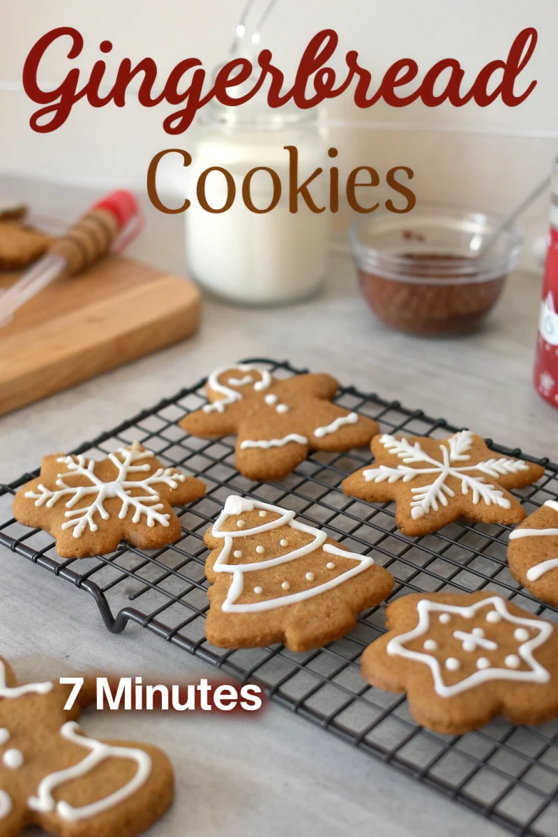 Gingerbread cookies ready in 7 incredible minutes