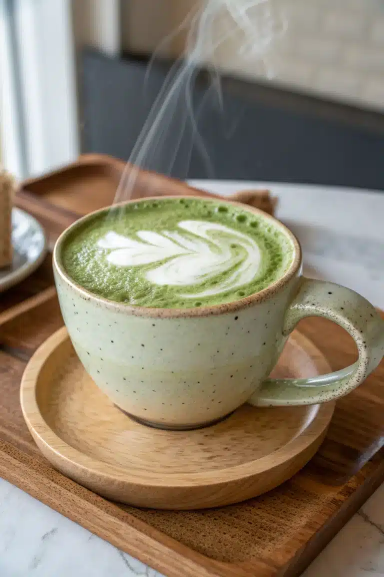 Hot Matcha Latte Frothy | Home Cook Legacy Hot matcha latte frothy