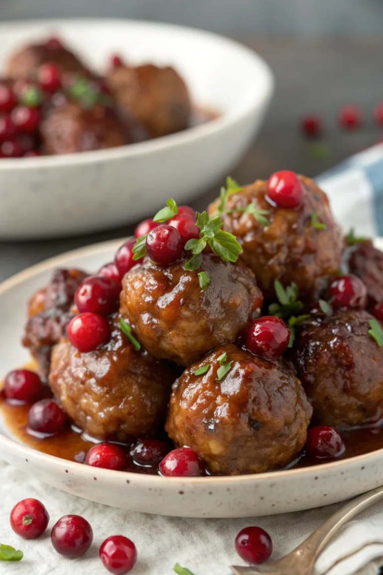 Incredible cranberry meatballs in 10 simple minutes