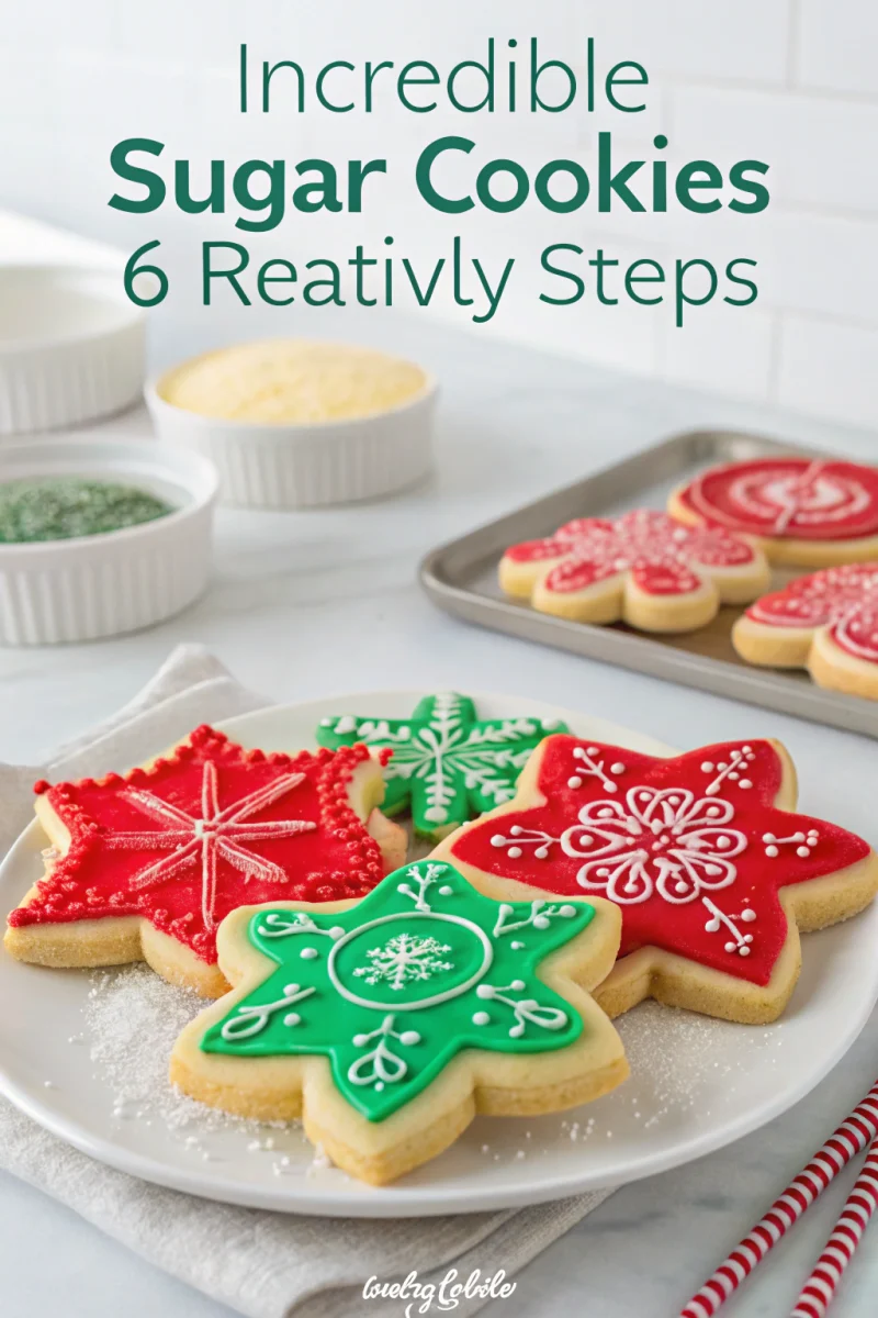 Incredible sugar cookies ready in 6 festive steps