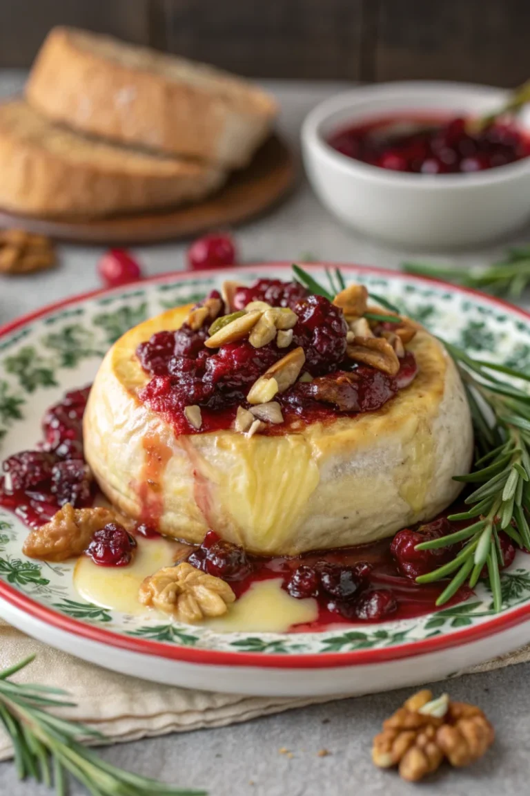 Irresistible baked brie in 5 holiday minutes