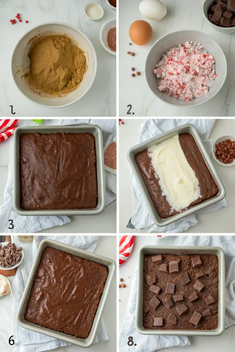 Irresistible peppermint brownies in 8 easy steps