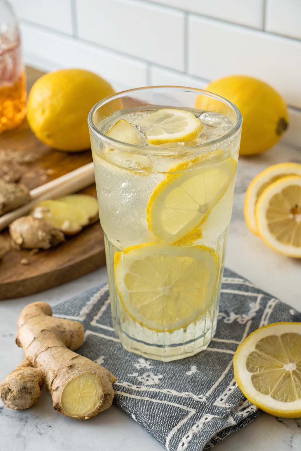 Lemon Ginger Detox Water | Home Cook Legacy Lemon ginger detox water