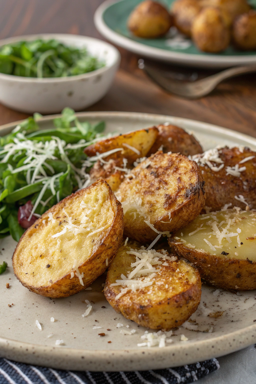 Parmesan Crusted Potatoes | Home Cook Legacy Parmesan crusted potatoes