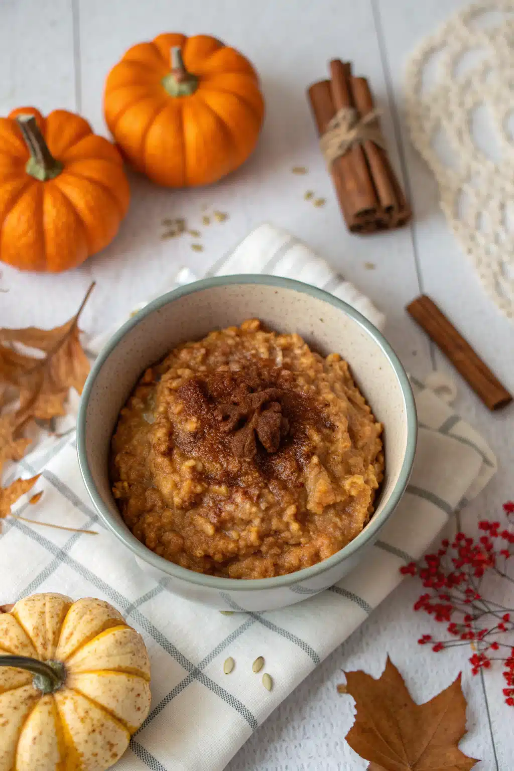 Pumpkin spice baked oats