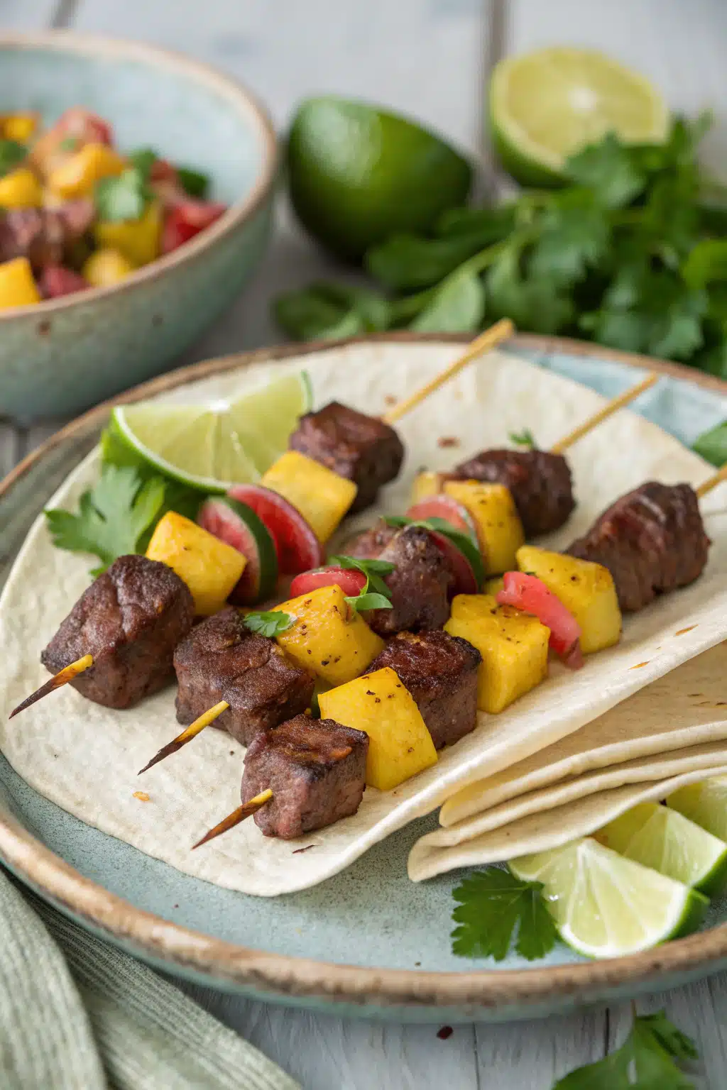 Viral Beef Tortilla Skewers | Home Cook Legacy Viral beef tortilla skewers