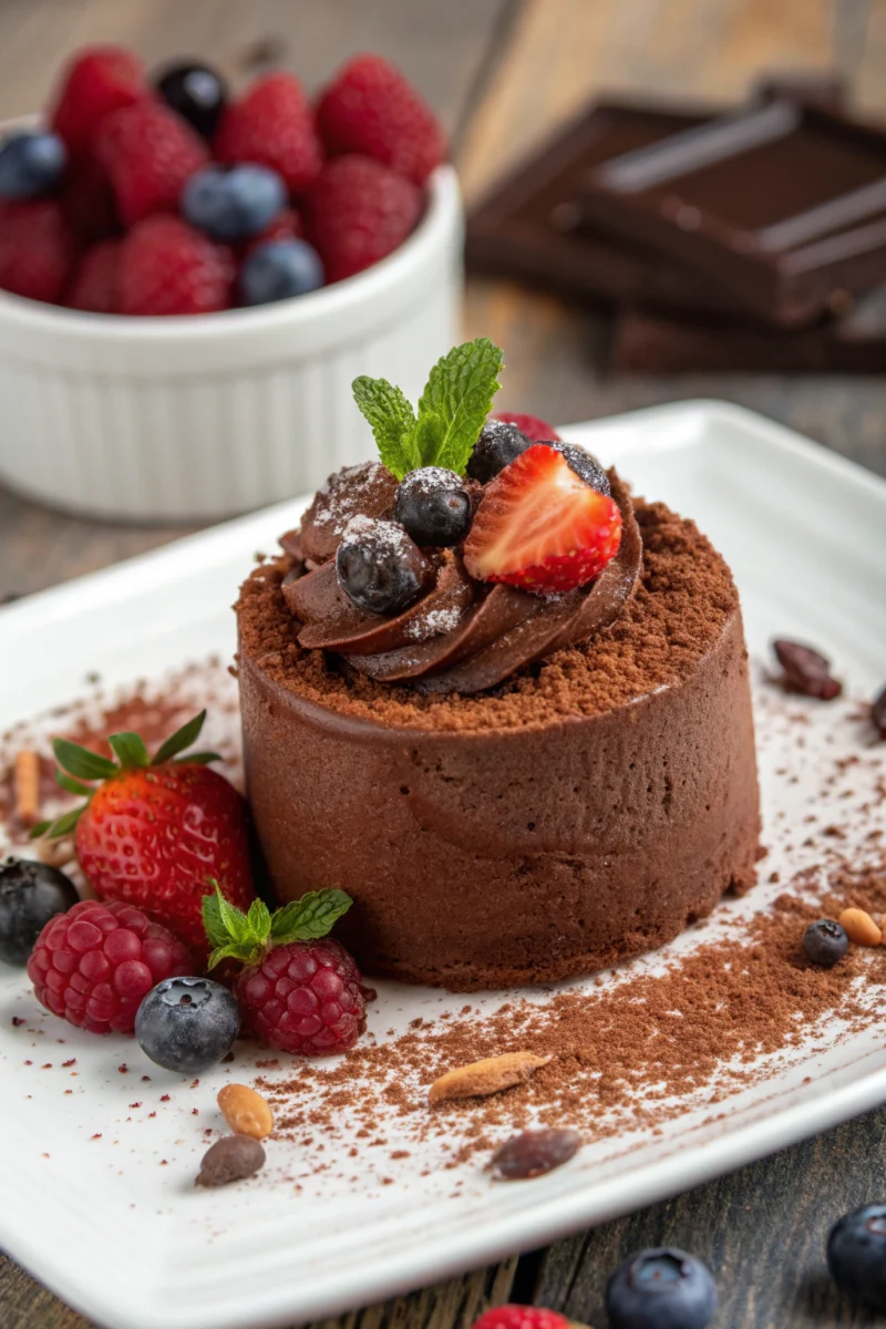 Addictive healthy chocolate dessert
