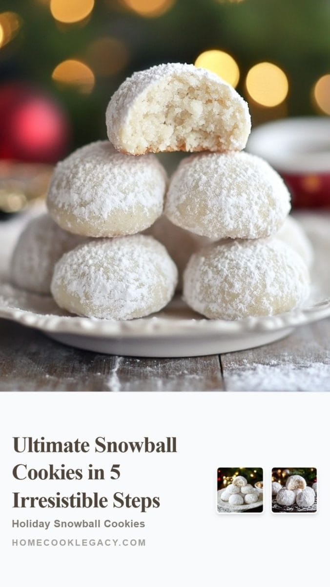 Ultimate snowball cookies in 5 irresistible steps recipe photo