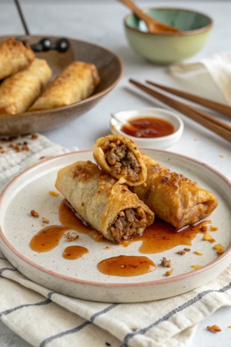 Air fryer birria egg rolls