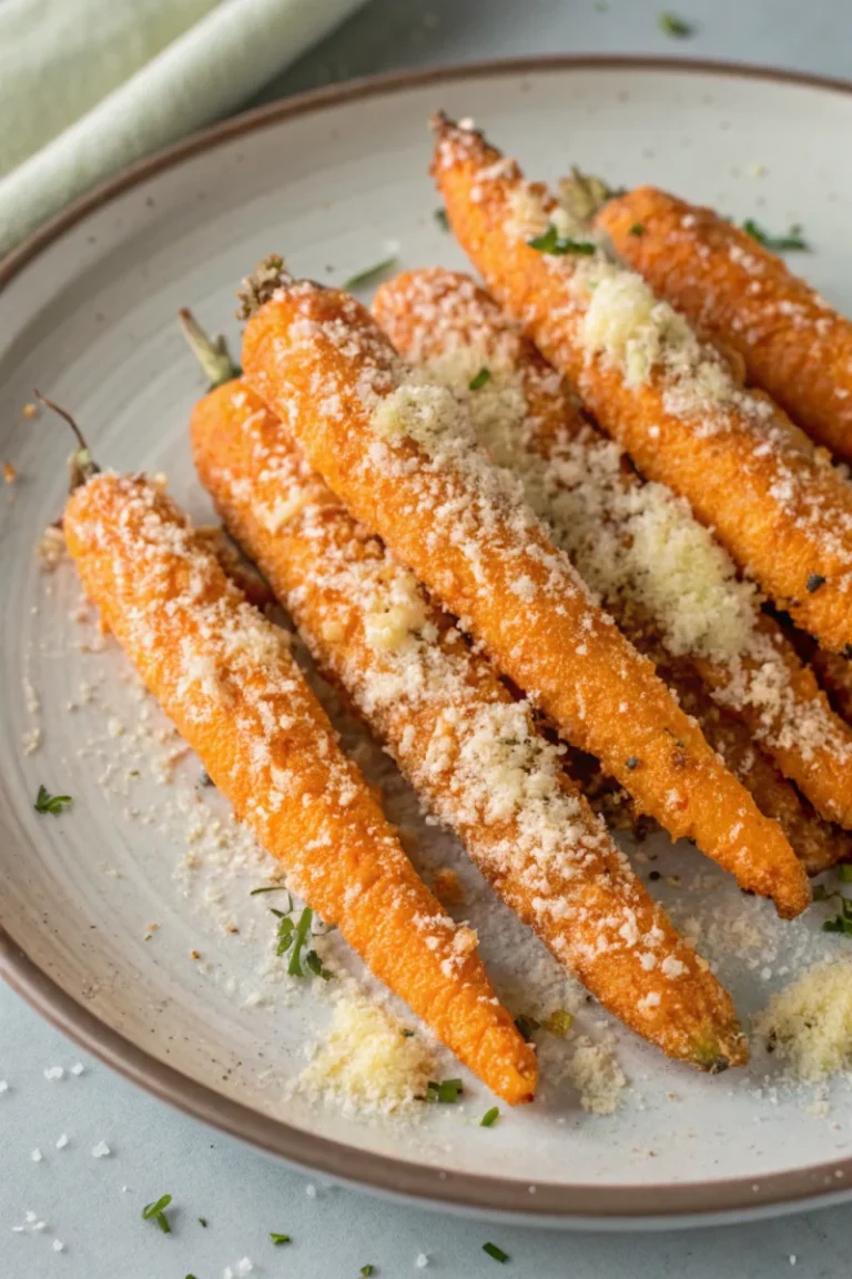 Air fryer crispy parmesan carrots