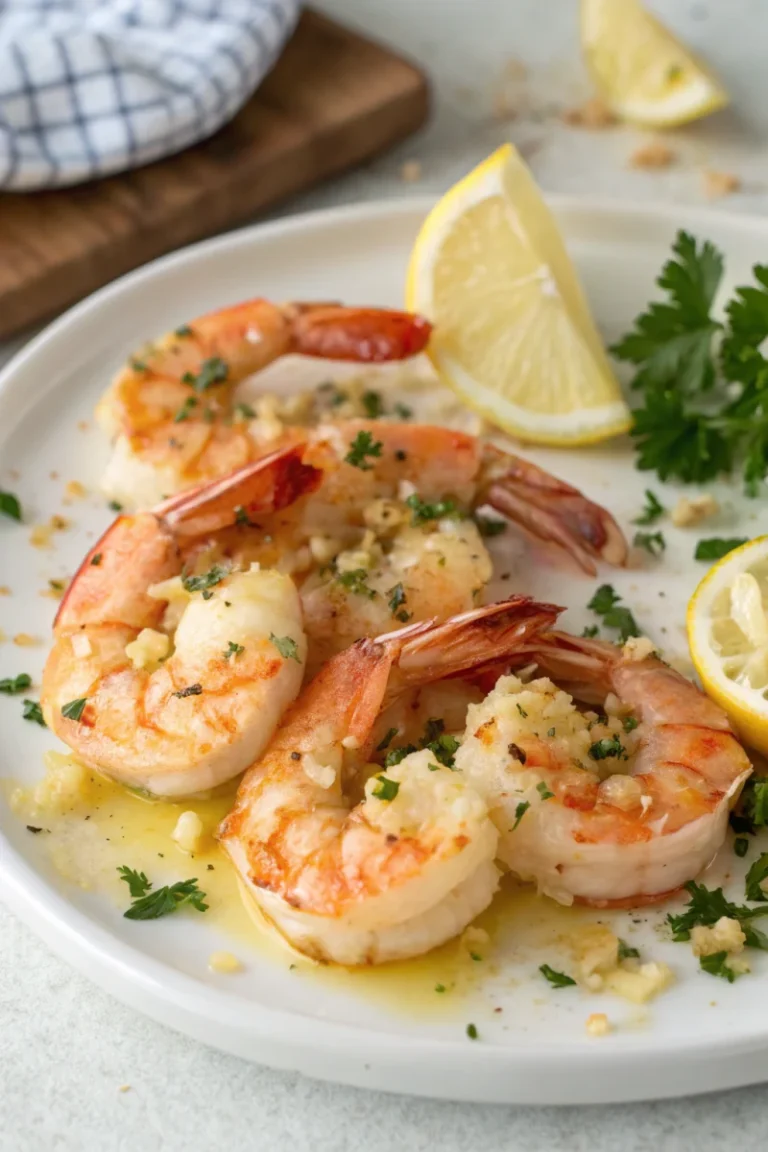 Air fryer garlic butter shrimp