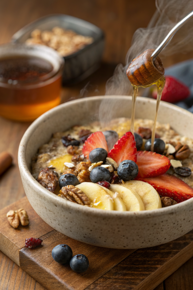 Baked oats with protein