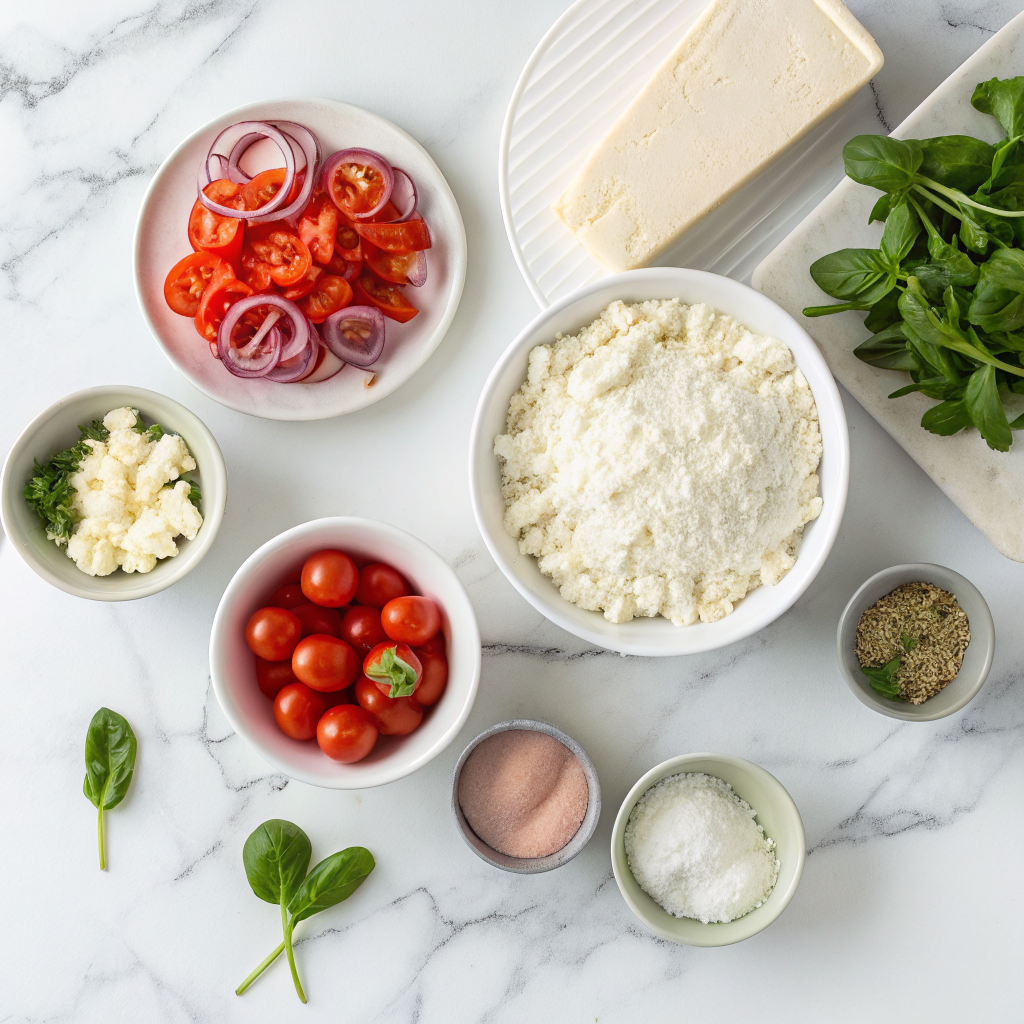 3-ingredient cottage cheese pizza crust ingredients