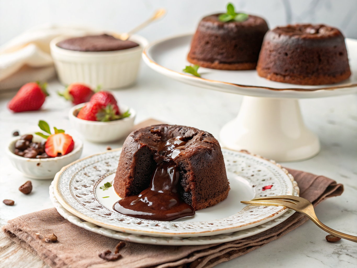 Air Fryer Chocolate Lava Cakes | Home Cook Legacy Air fryer chocolate lava cakes