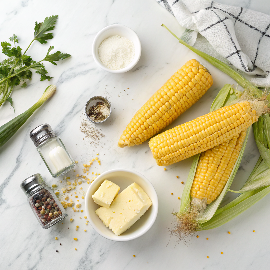 Air fryer corn on the cob ingredients