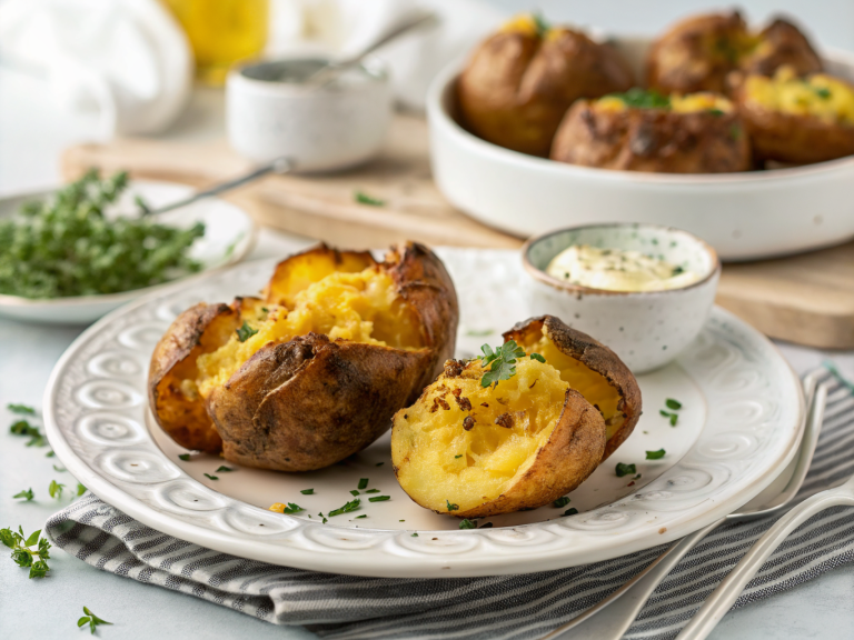 Air fryer smashed potatoes