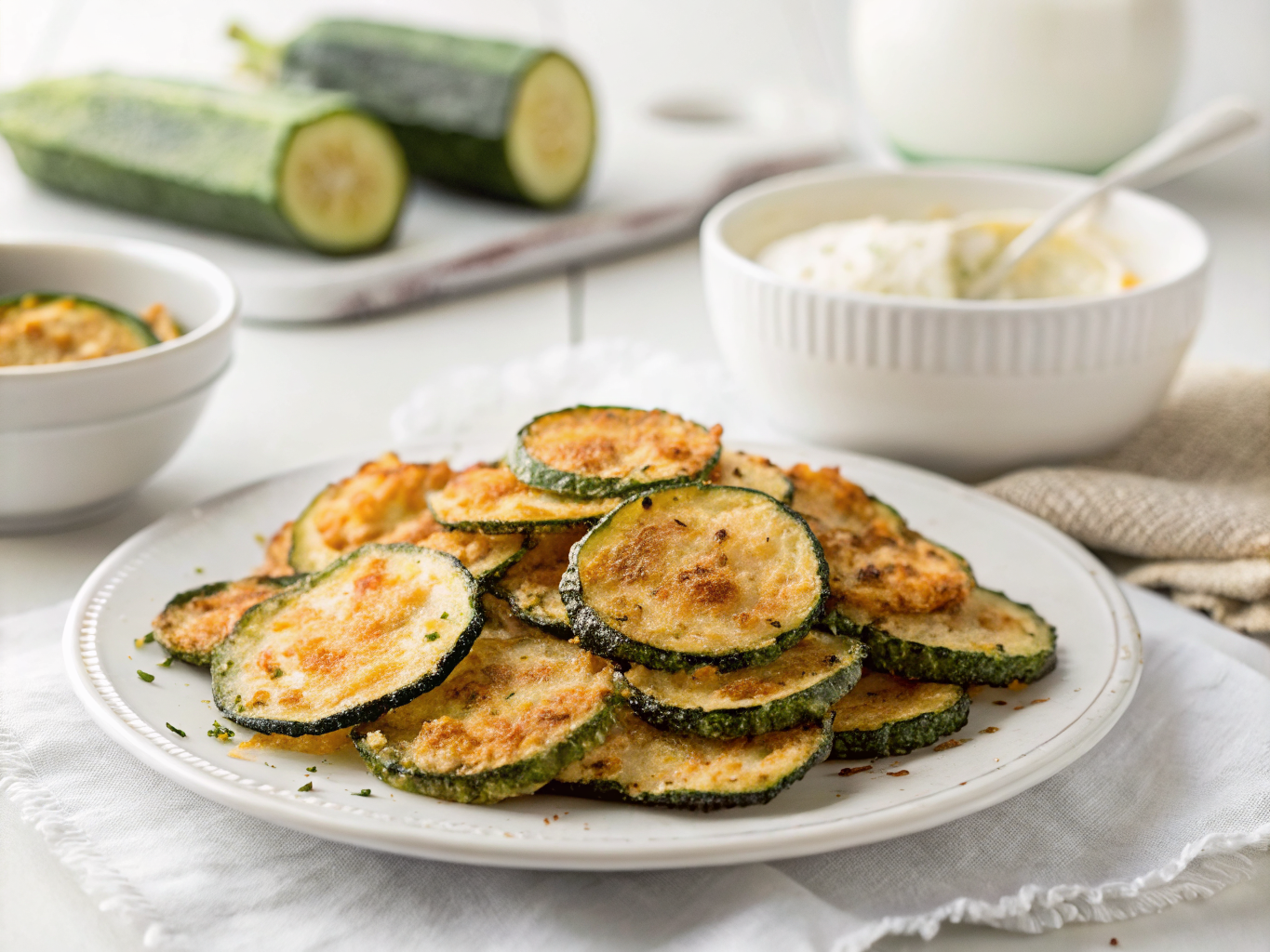 Air Fryer Zucchini Chips | Home Cook Legacy Air fryer zucchini chips