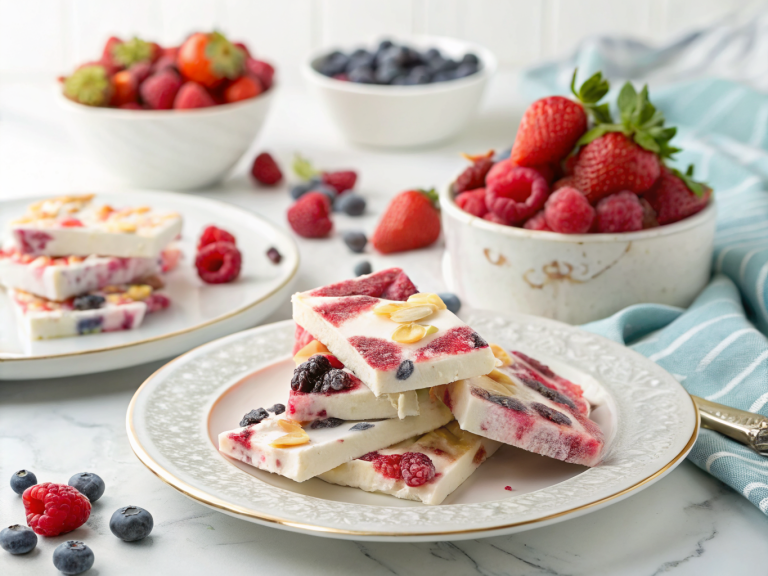 Frozen yogurt bark recipe