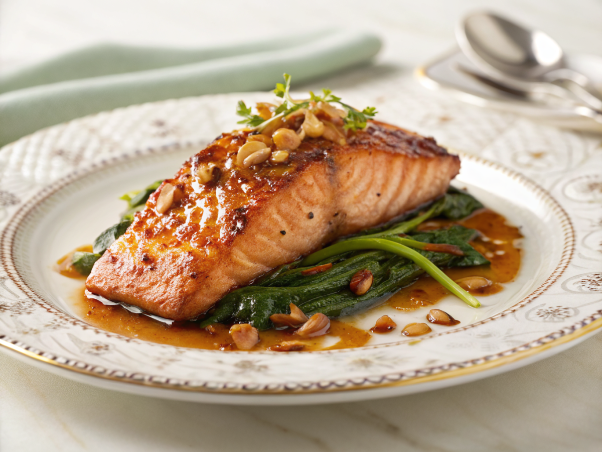 Amazing honey garlic salmon for busy nights