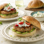 Greek turkey burger