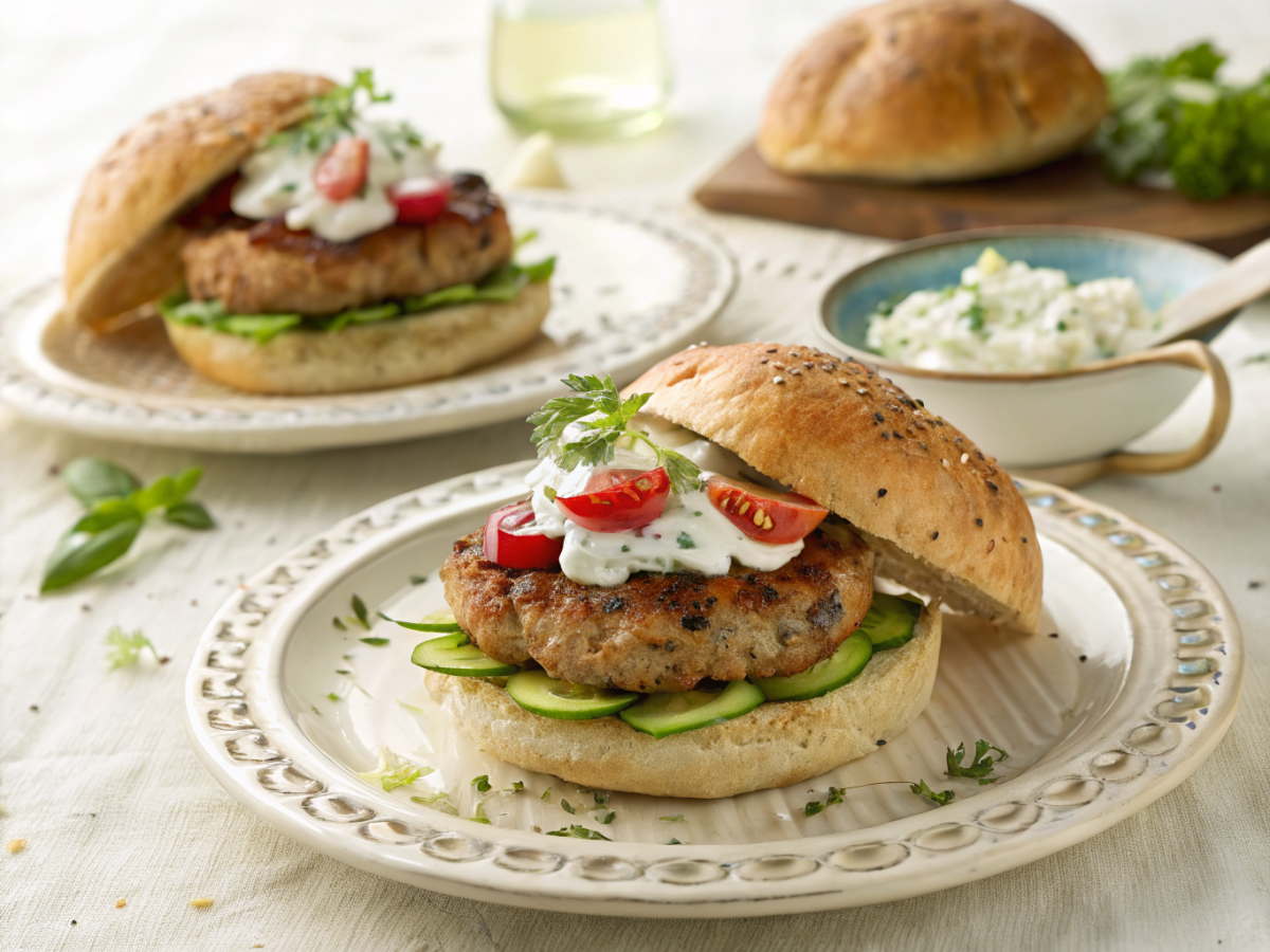Authentic greek turkey burgers recipe