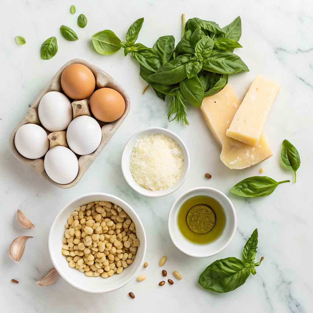 Pesto eggs ingredients