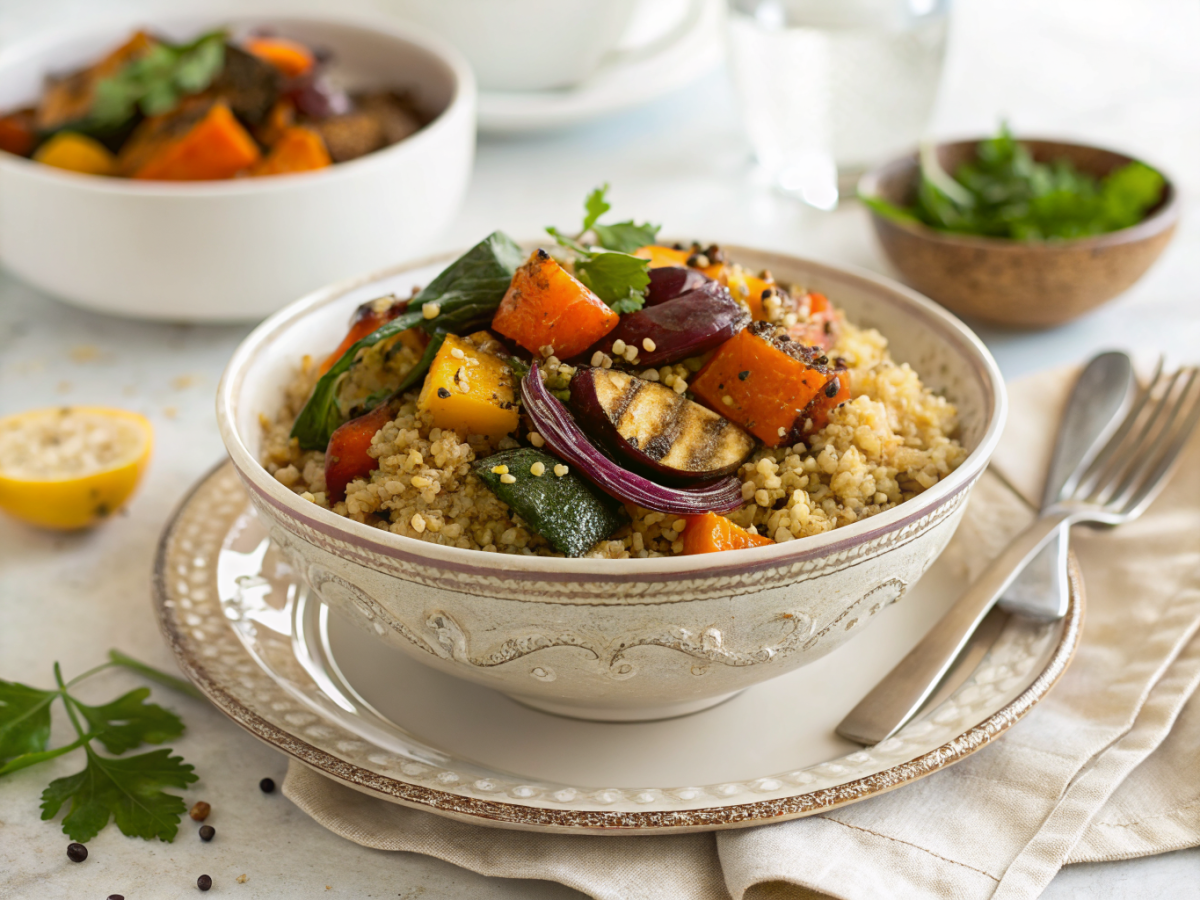 Best anti inflammatory quinoa bowl with roasted veggies