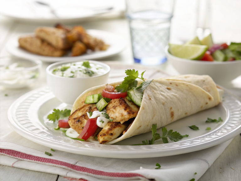 Chicken gyro wrap