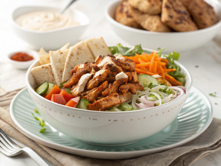 Chicken shawarma bowl