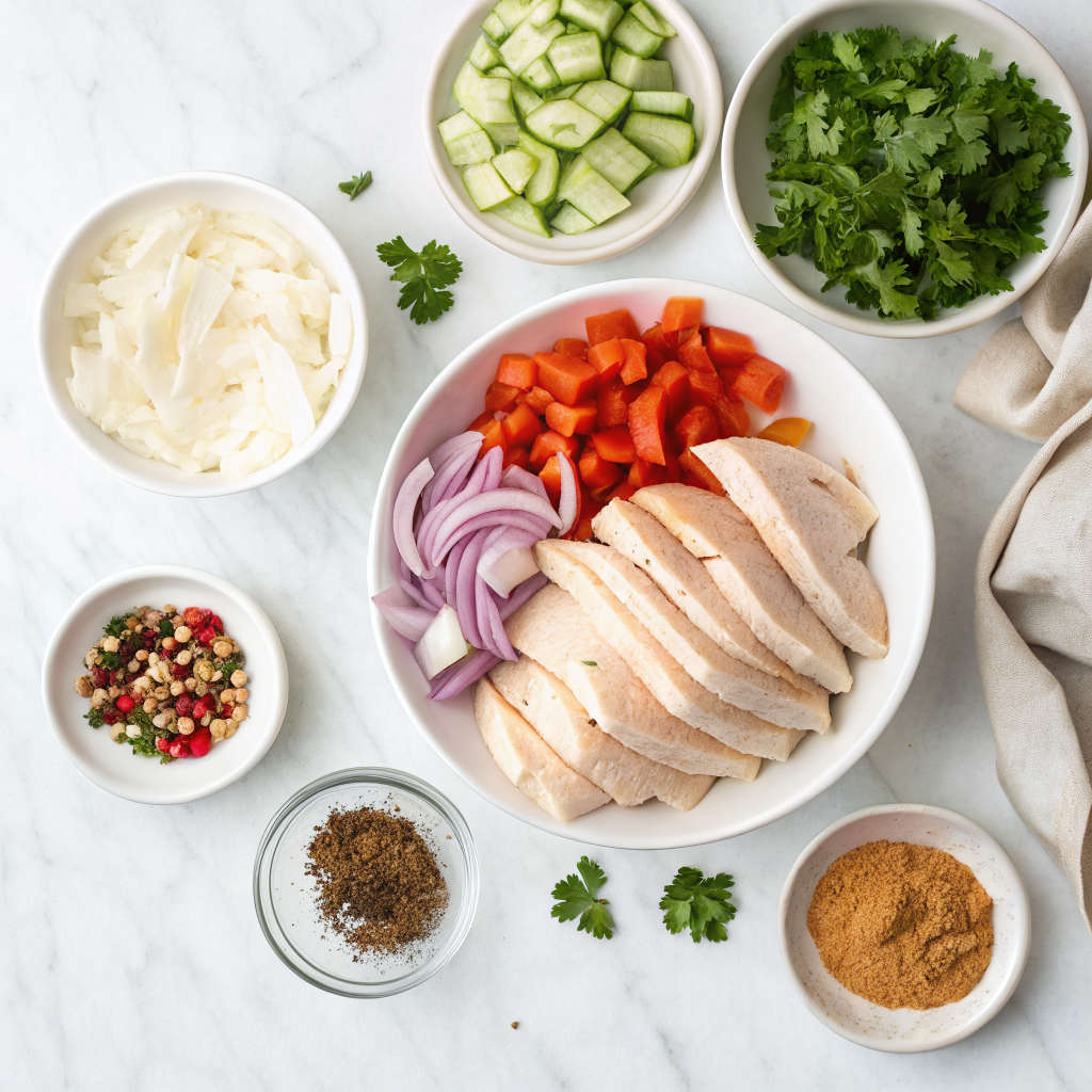 Chicken shawarma bowl