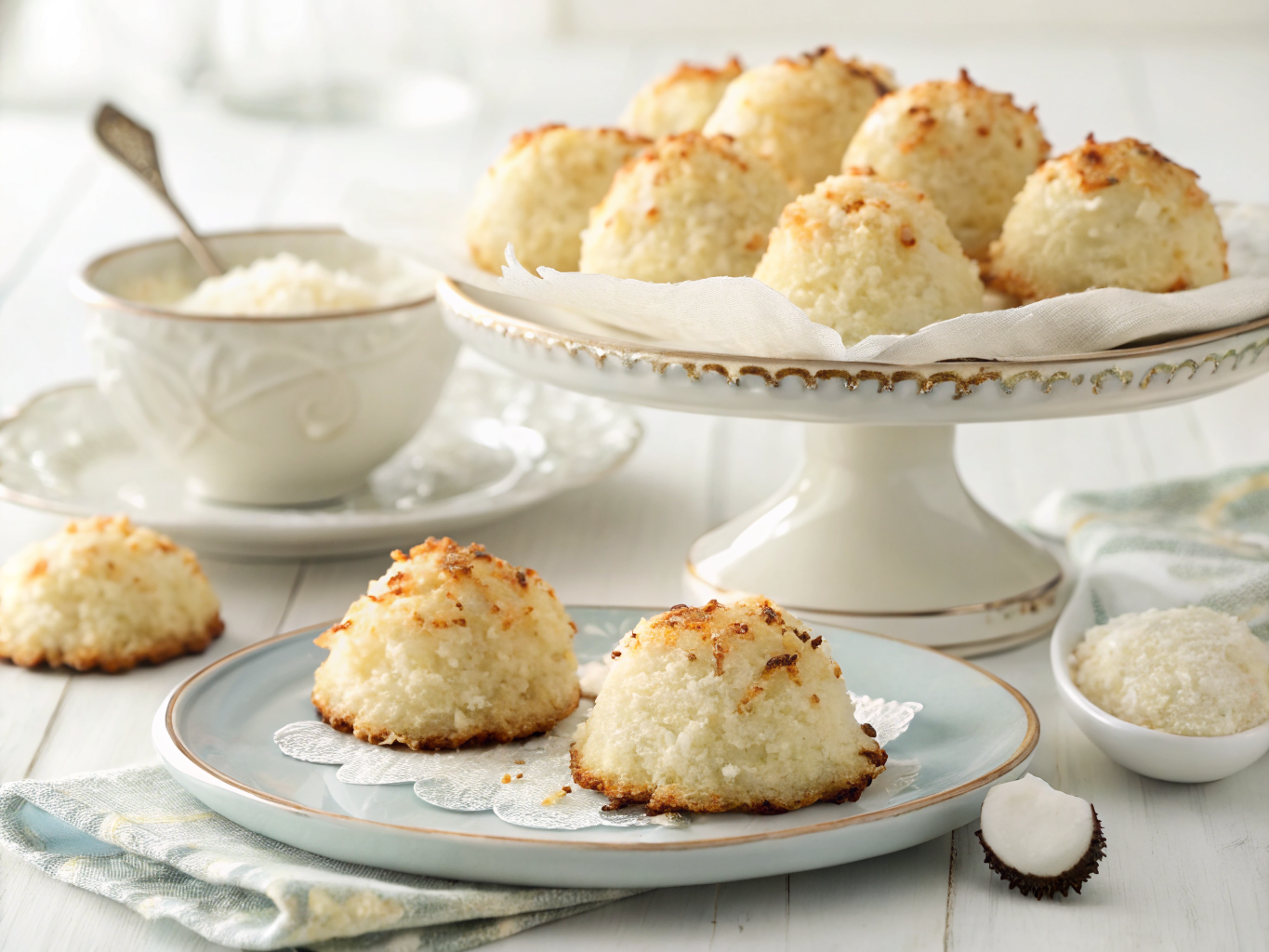 Coconut Macaroons | Home Cook Legacy Coconut macaroons
