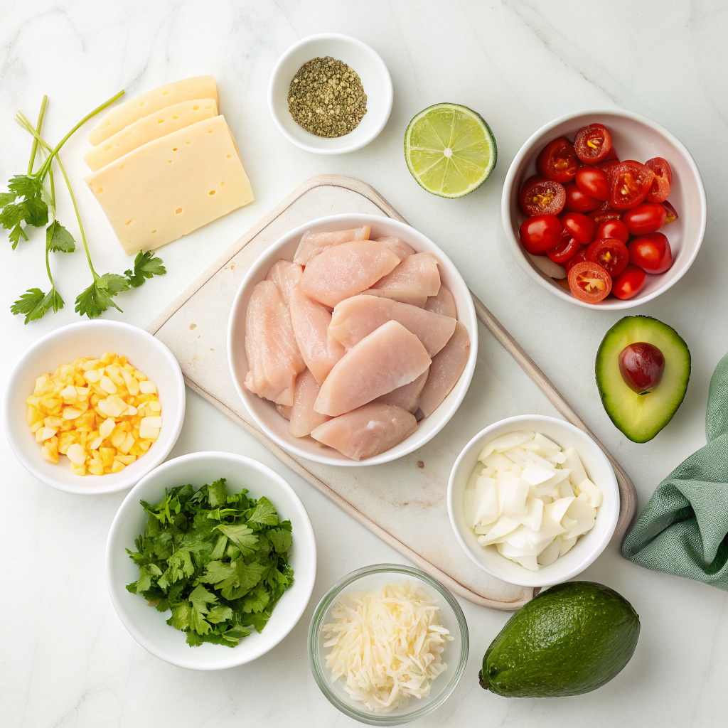 Creamy chicken enchiladas