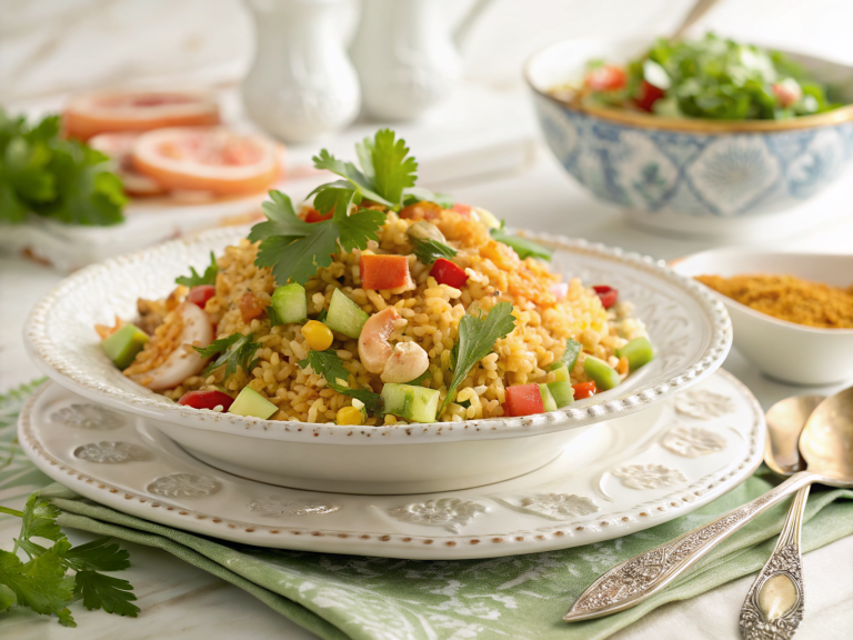 Crispy rice salad