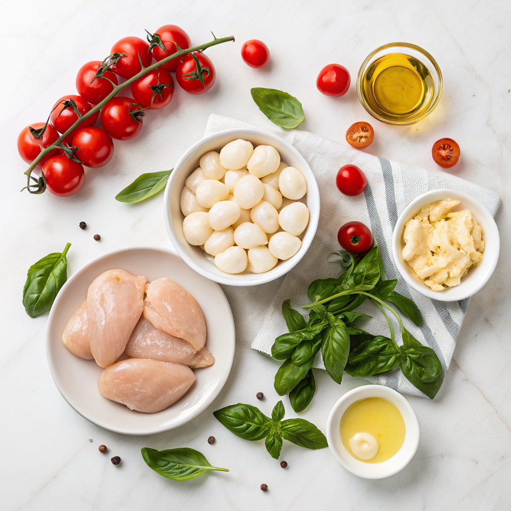 Caprese chicken gnocchi skillet ingredients