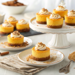 Pumpkin spice cheesecake bites
