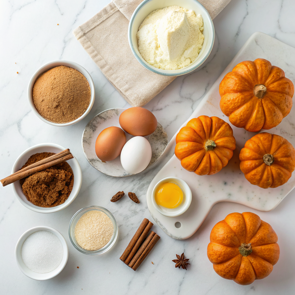 Pumpkin spice cheesecake bites ingredients