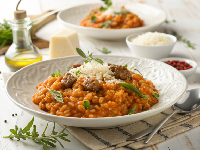 Wingless buffalo risotto recipe