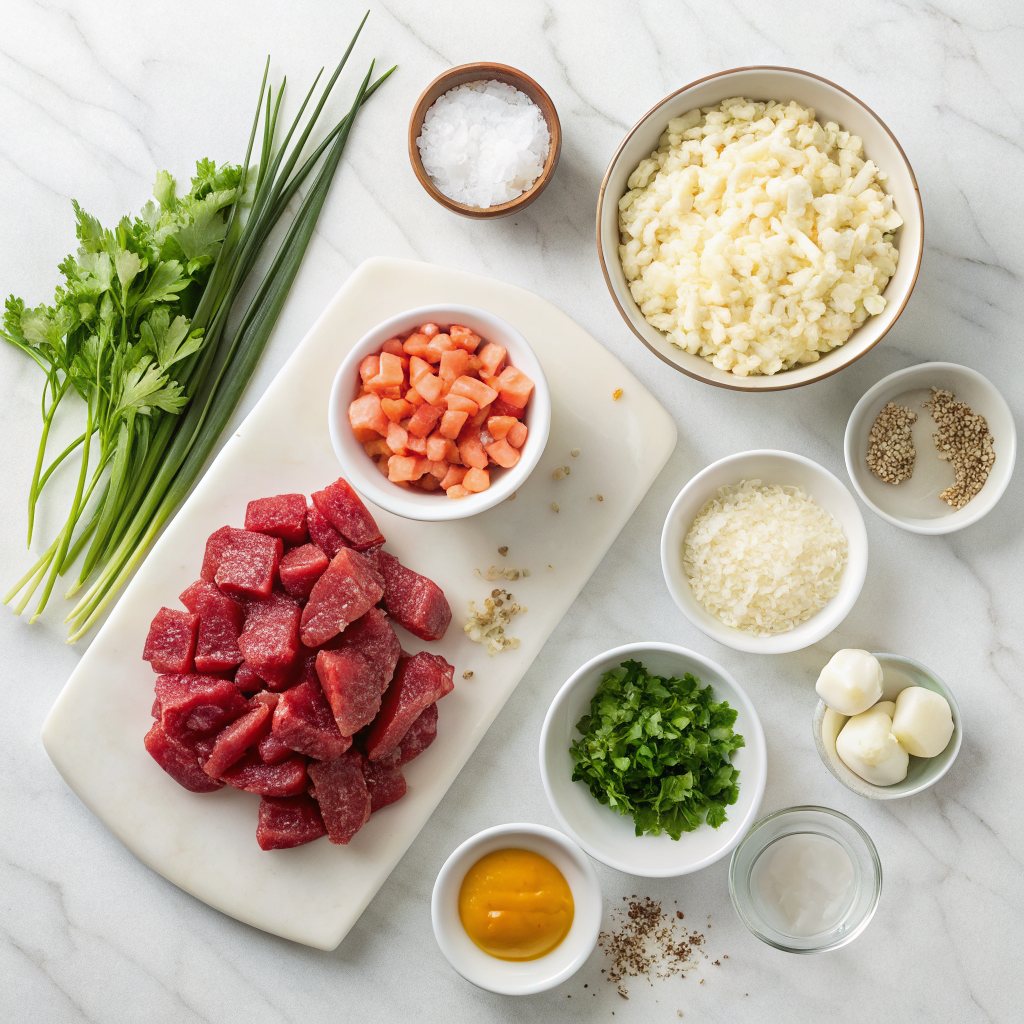 Wingless buffalo risotto ingredients