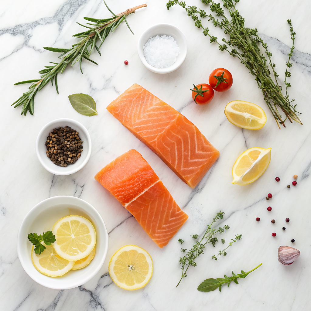 Air fryer salmon ingredients