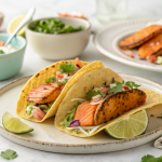 Spicy air fryer salmon