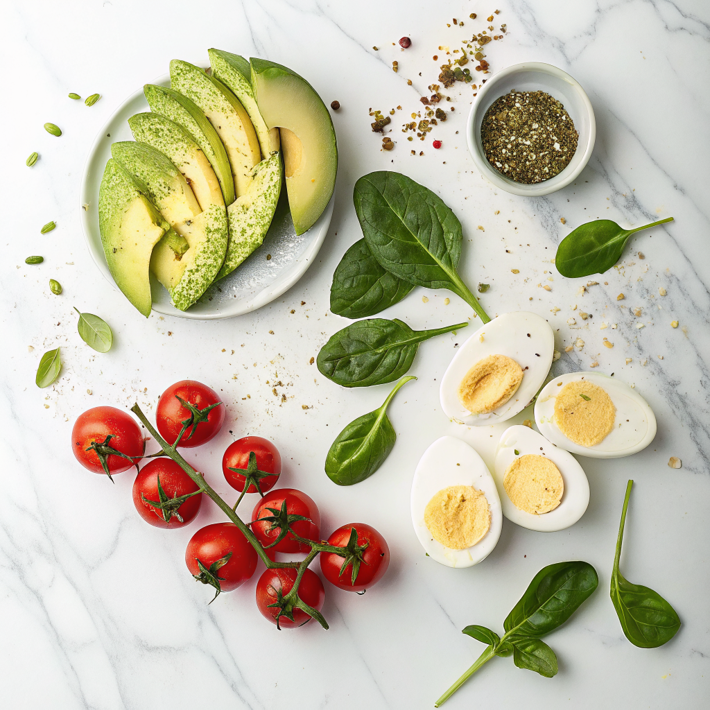 Egg salad avocado toast ingredients
