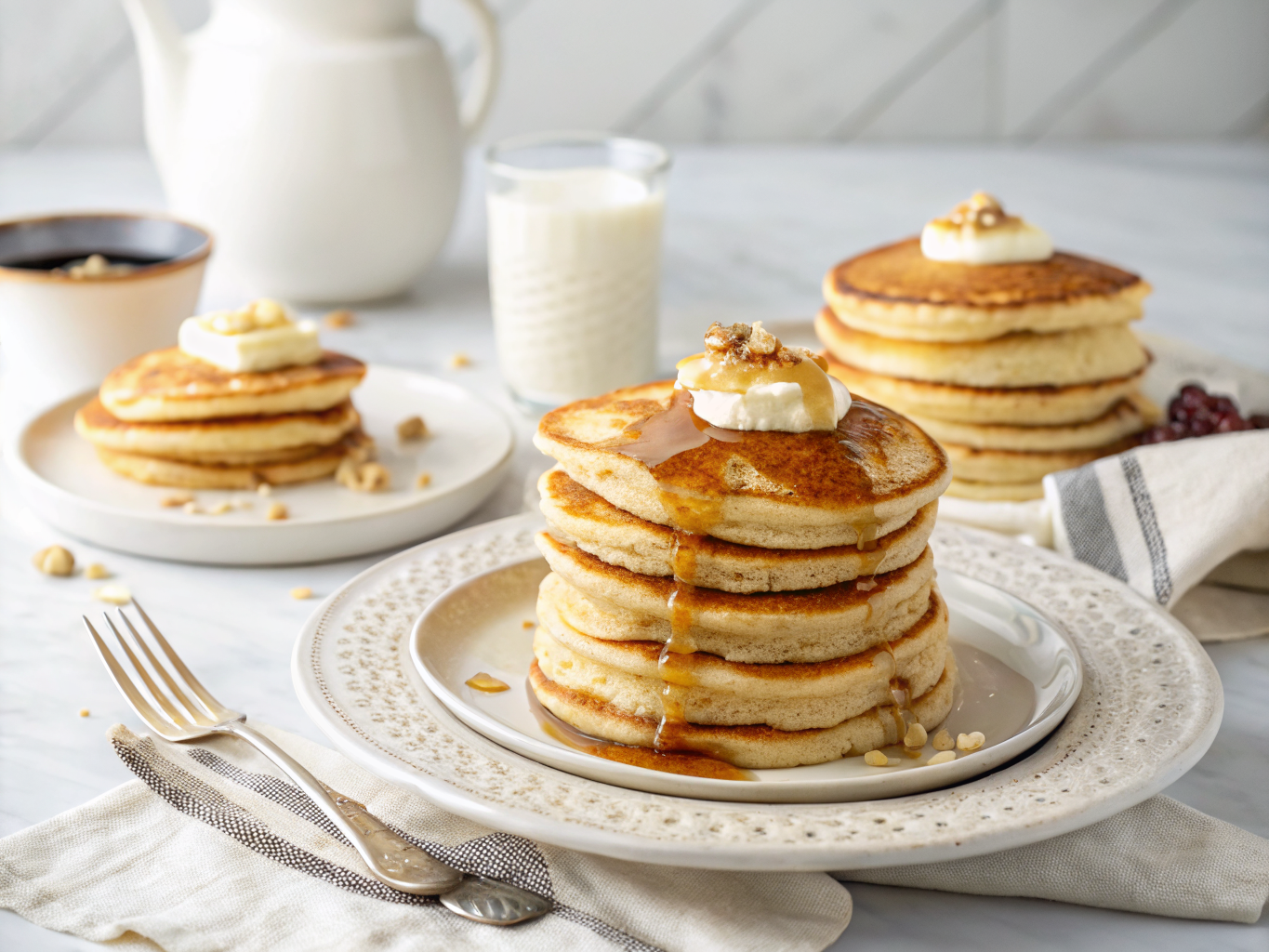 Fluffy Buttermilk Pancakes | Home Cook Legacy Fluffy buttermilk pancakes