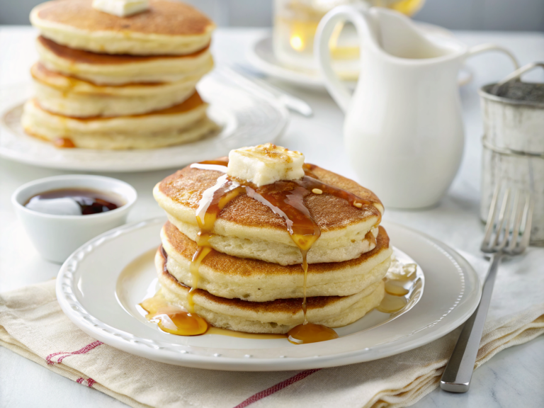 Fluffy buttermilk pancakes