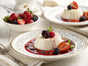 Greek yogurt panna cotta