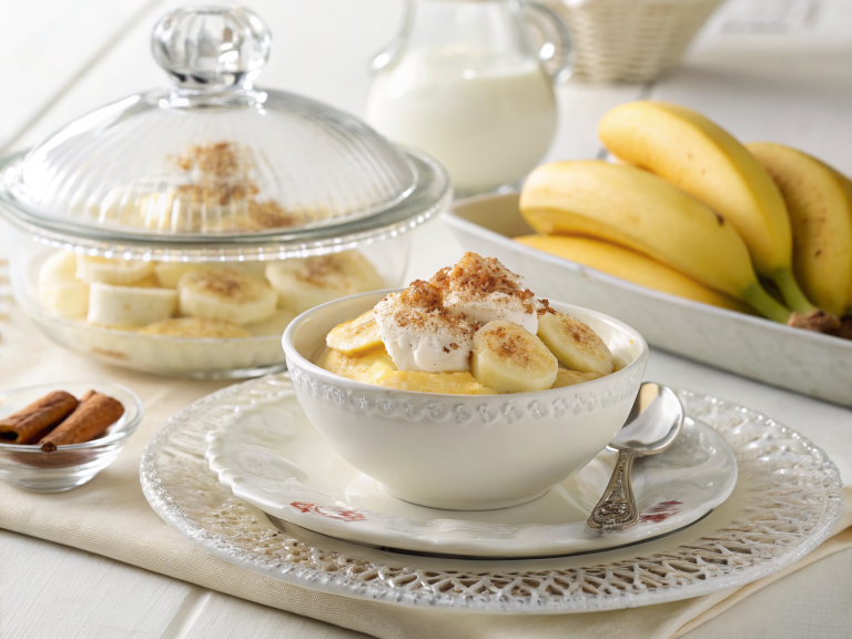 Healthy banana pudding