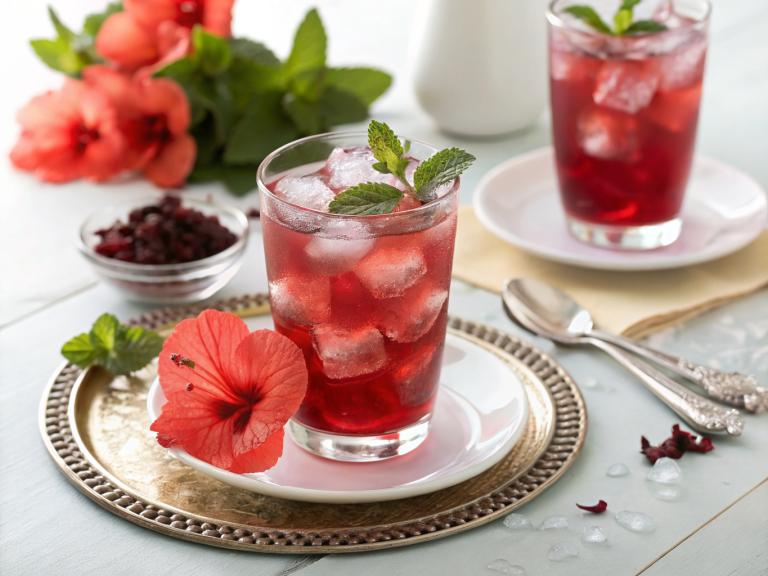 Hibiscus iced tea