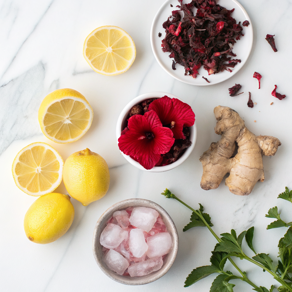 Hibiscus iced tea