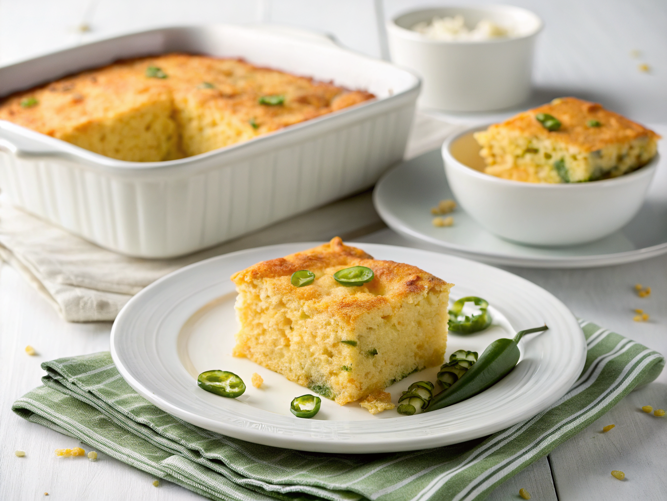 Jalapeño cheddar cornbread