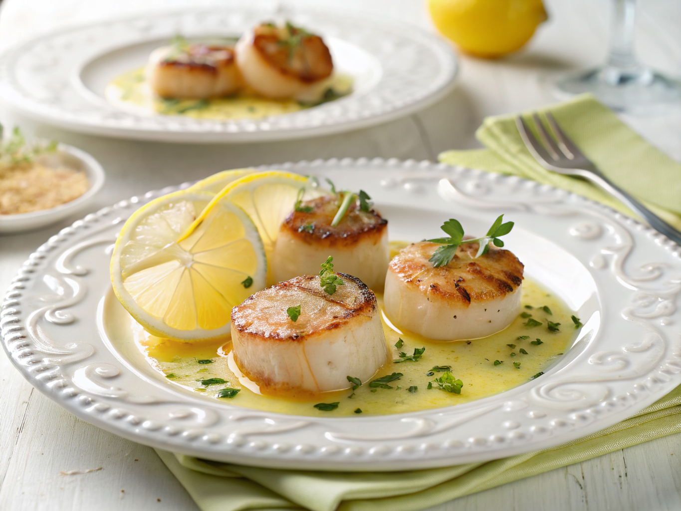 Lemon Butter Scallops | Home Cook Legacy Lemon butter scallops